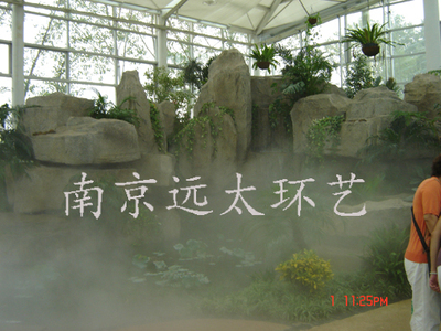 中國綠化博覽會南京綠博園室內溫室塑石假山