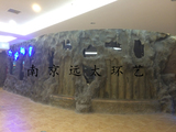南京六合神魚海盜主題餐廳塑石、仿木工程